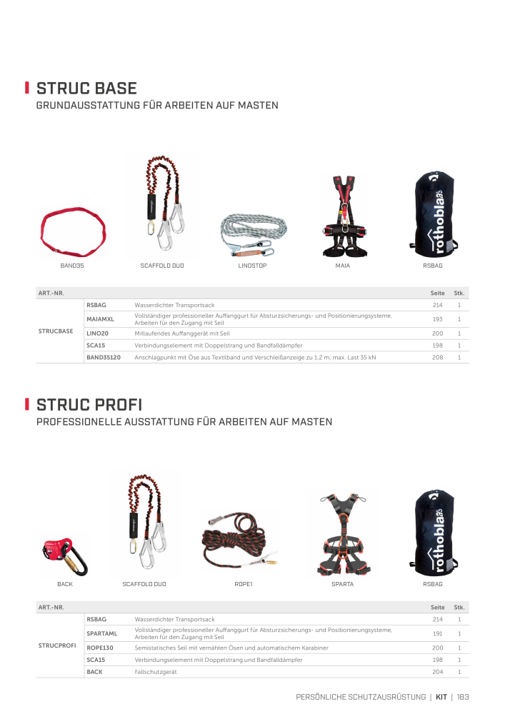Rothoblaas - Absturzsicherungssysteme und Schutzeinrichtungen n.: 20235 - Pagina 183