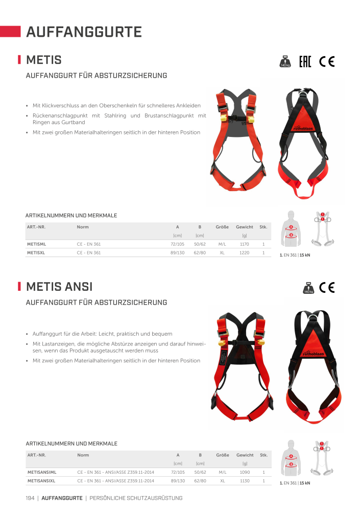 Rothoblaas - Absturzsicherungssysteme und Schutzeinrichtungen NR.: 20235 - Seite 194