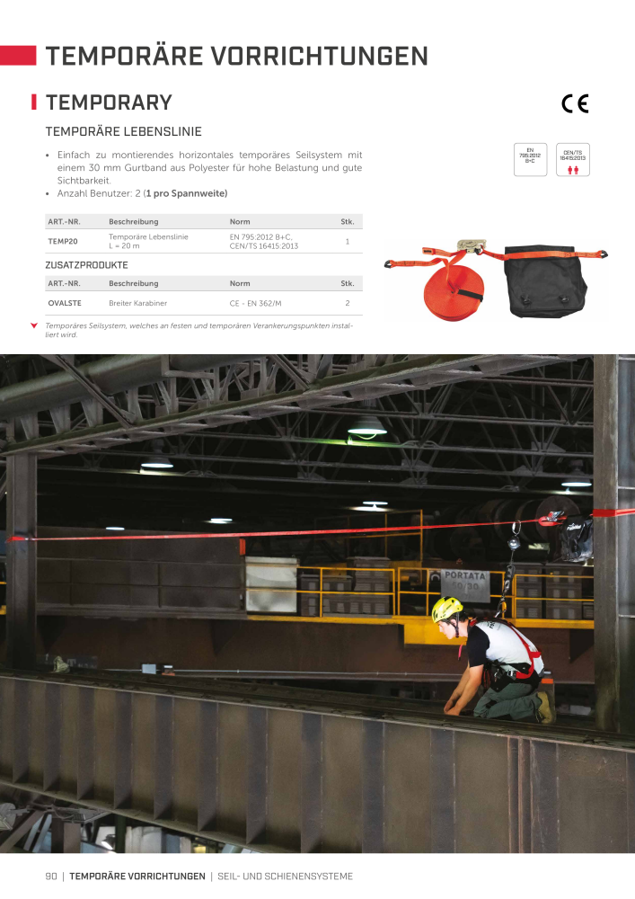 Rothoblaas - Absturzsicherungssysteme und Schutzeinrichtungen NR.: 20235 - Seite 90
