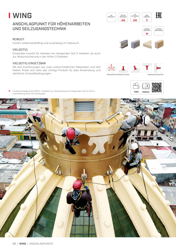 Rothoblaas - Absturzsicherungssysteme und Schutzeinrichtungen NR.: 20235 - Seite 98