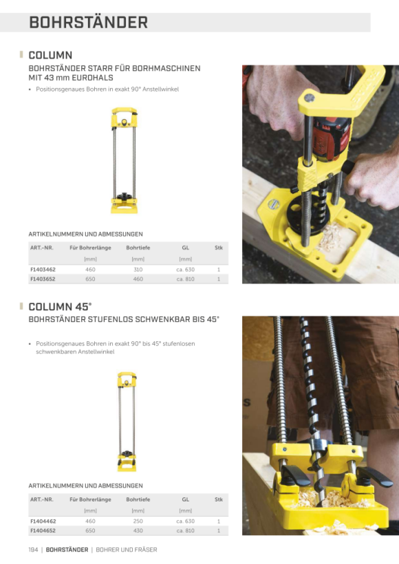 RothoBlaas BOORSTANDAARD 460 INCL. ZWENKBARE KLEMINRICHTING F1404462