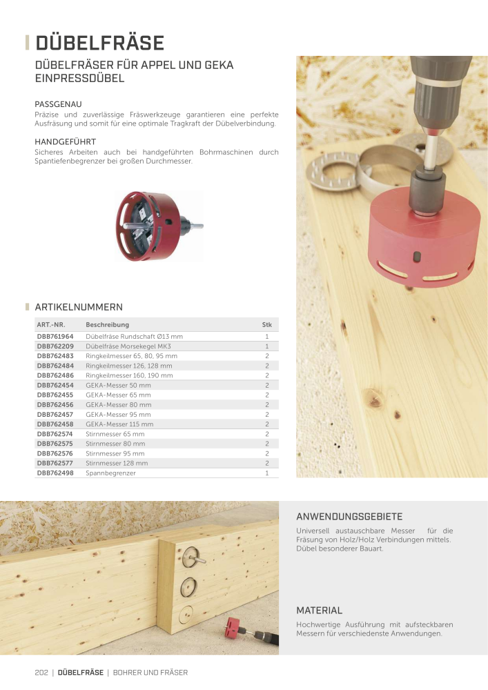 Rothoblaas - Werkzeuge für den Holzbau n.: 20236 - Pagina 202