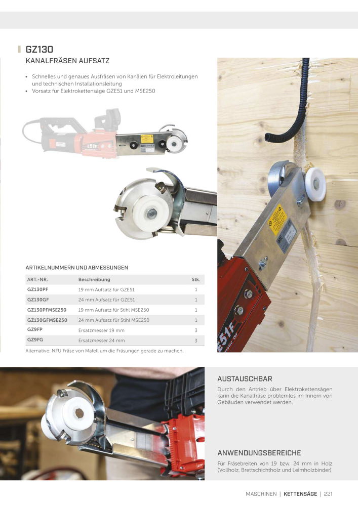 Rothoblaas - Werkzeuge für den Holzbau Nb. : 20236 - Page 221