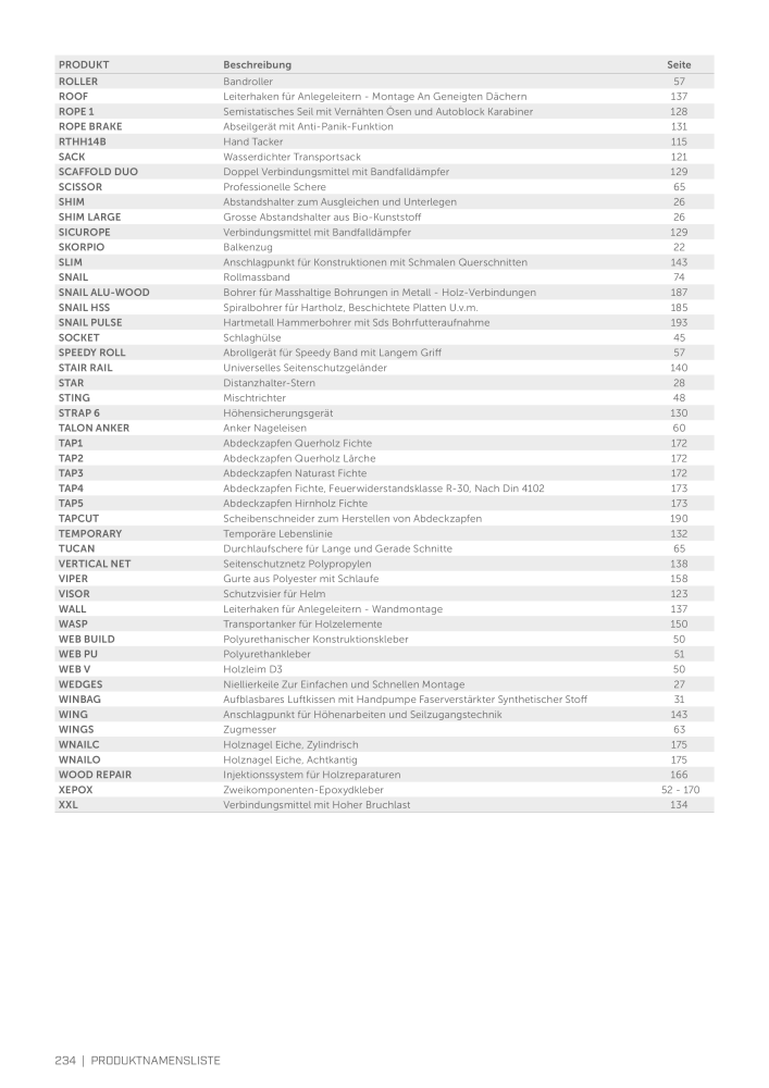 Rothoblaas - Werkzeuge für den Holzbau NO.: 20236 - Page 234