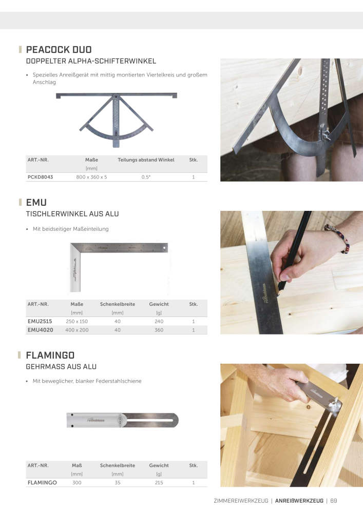 Rothoblaas - Werkzeuge für den Holzbau Nb. : 20236 - Page 69