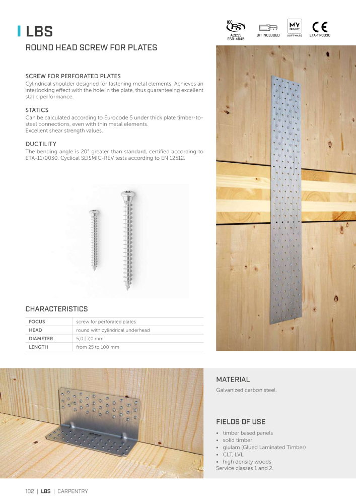 Rothoblaas - Wood screws and connectors NR.: 20238 - Side 102