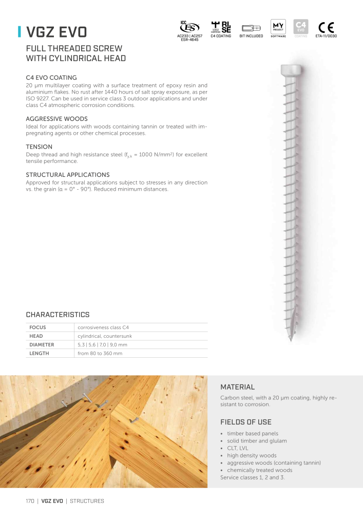 Rothoblaas - Wood screws and connectors NR.: 20238 - Side 170