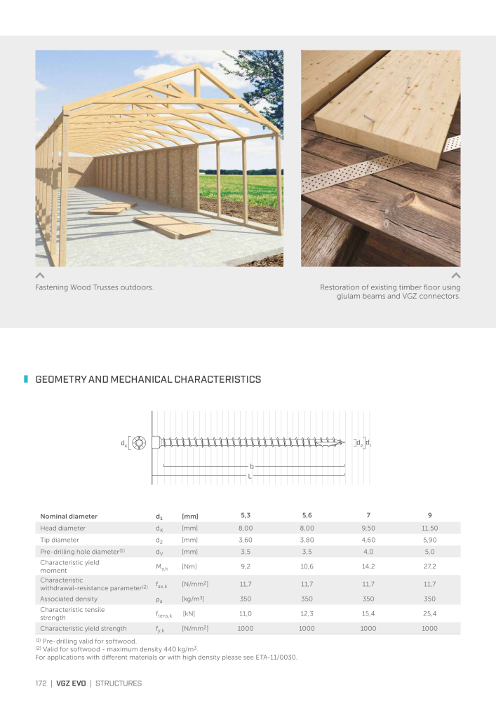 Rothoblaas - Wood screws and connectors Nb. : 20238 - Page 172