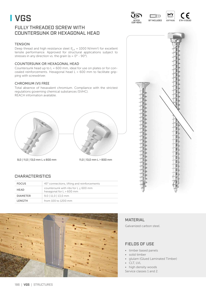 Rothoblaas - Wood screws and connectors NR.: 20238 - Side 186