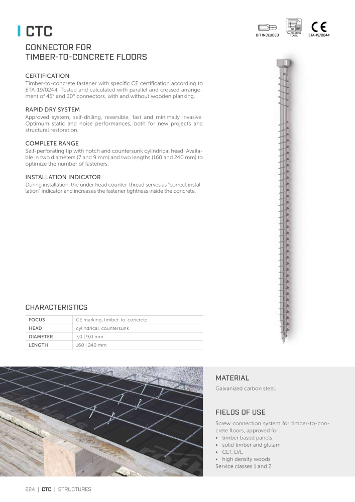 Rothoblaas - Wood screws and connectors Nº: 20238 - Página 224