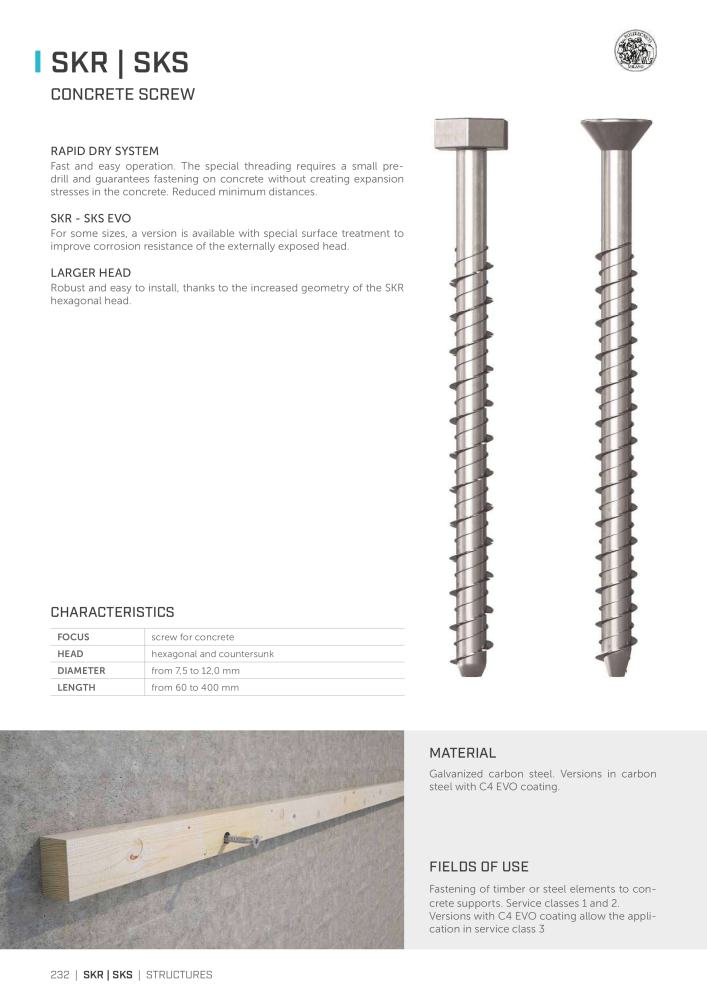 Rothoblaas - Wood screws and connectors NR.: 20238 - Side 232