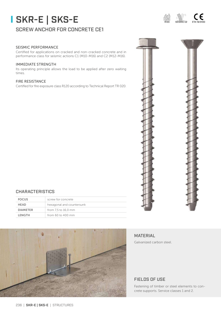 Rothoblaas - Wood screws and connectors Nº: 20238 - Página 236