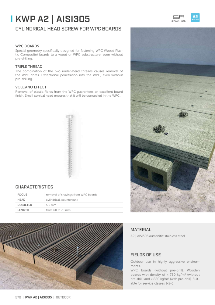 Rothoblaas - Wood screws and connectors Nº: 20238 - Página 270