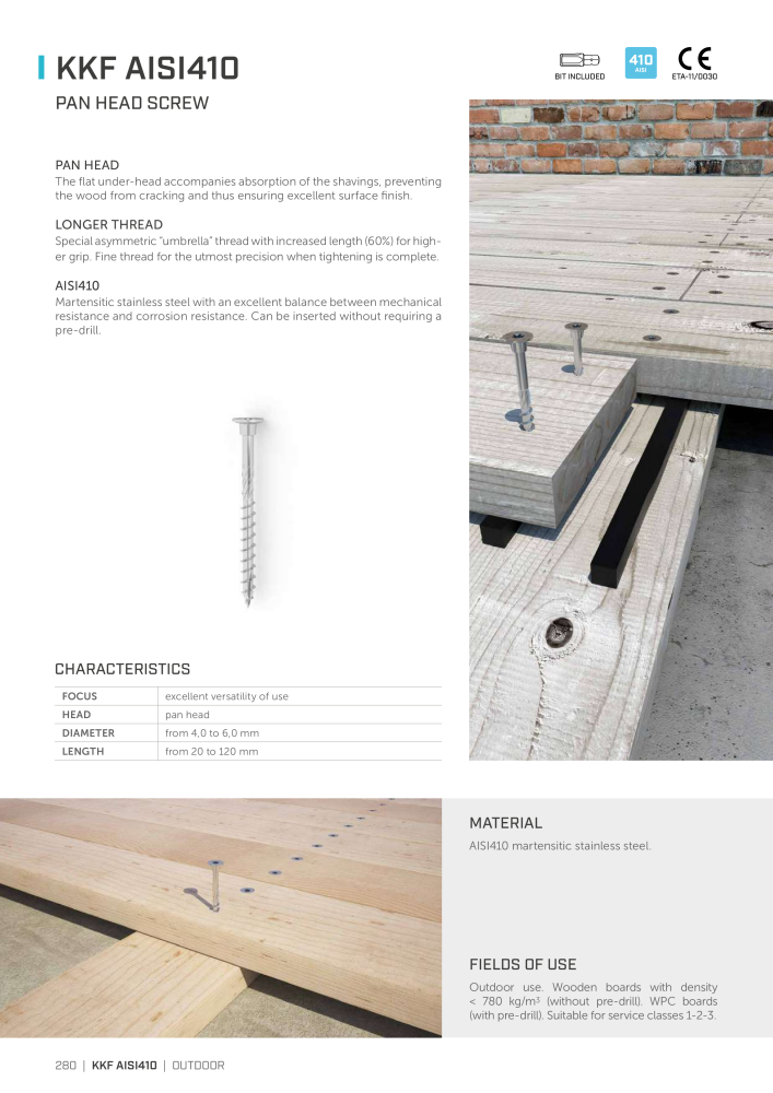 Rothoblaas - Wood screws and connectors NO.: 20238 - Page 280