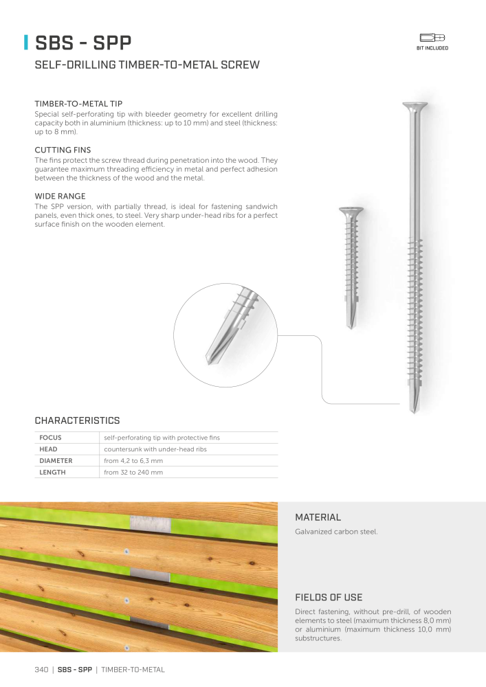 Rothoblaas - Wood screws and connectors Nº: 20238 - Página 340