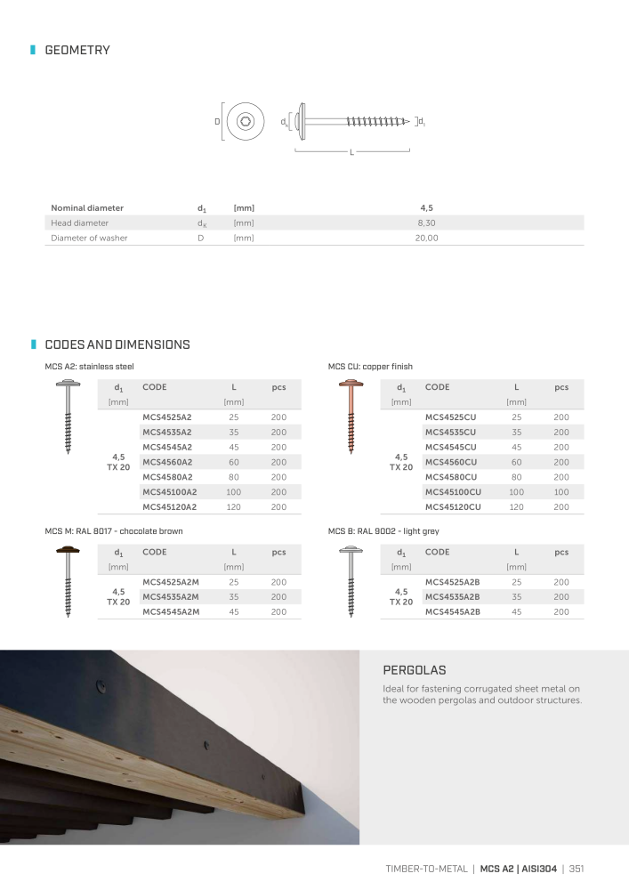 Rothoblaas - Wood screws and connectors NO.: 20238 - Page 351