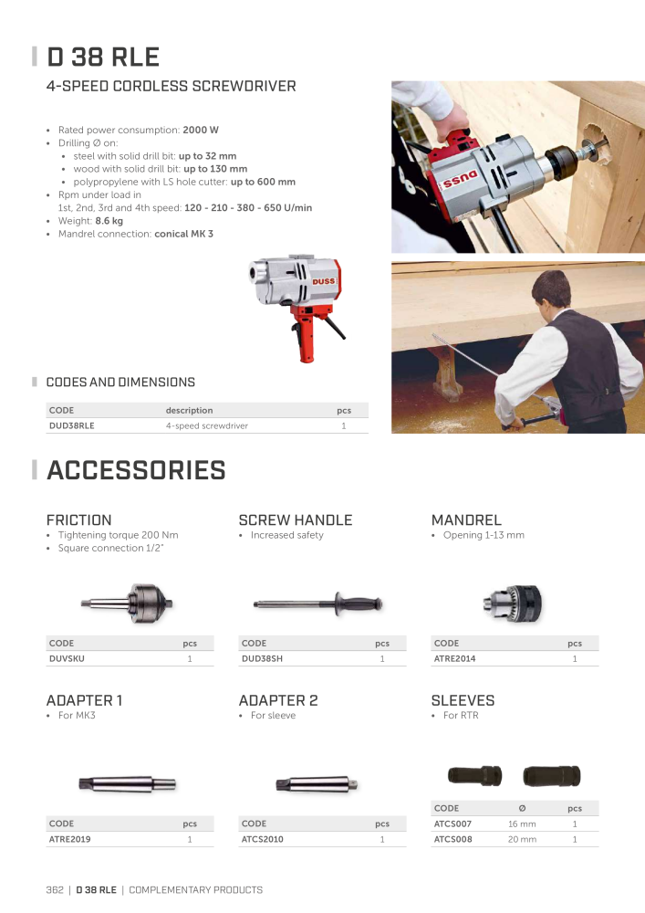 Rothoblaas - Wood screws and connectors Nº: 20238 - Página 362