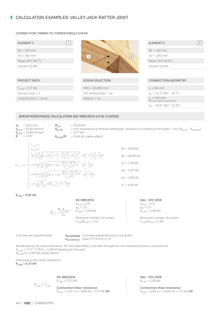 Rothoblaas - Wood screws and connectors NO.: 20238 - Page 44