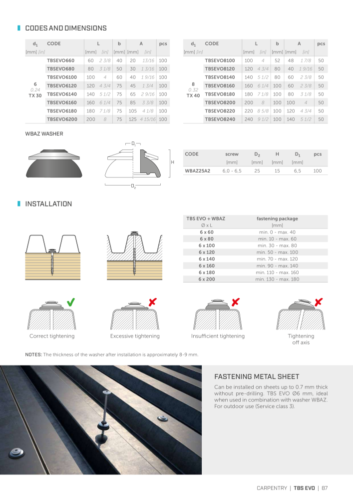 Rothoblaas - Wood screws and connectors NO.: 20238 - Page 87