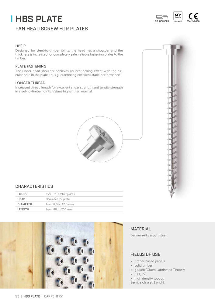 Rothoblaas - Wood screws and connectors NEJ.: 20238 - Sida 92