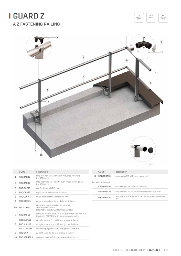 Rothoblaas - Fall Protection Nb. : 20242 - Page 139