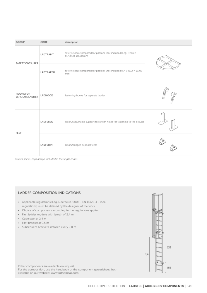 Rothoblaas - Fall Protection NO.: 20242 - Page 149