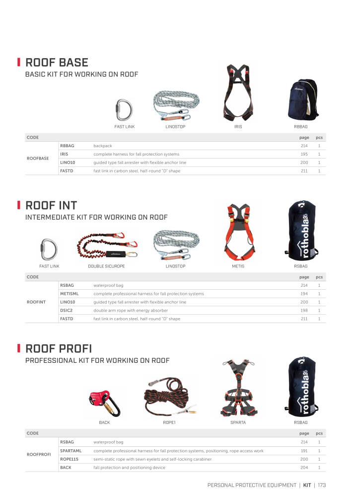 Rothoblaas - Fall Protection NR.: 20242 - Seite 173