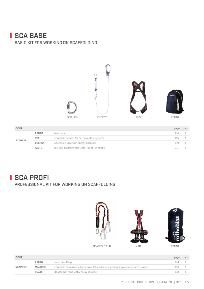 Rothoblaas - Fall Protection NO.: 20242 - Page 177