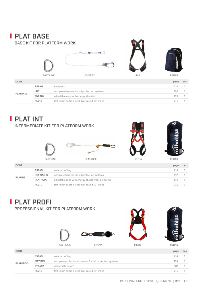 Rothoblaas - Fall Protection Nb. : 20242 - Page 179