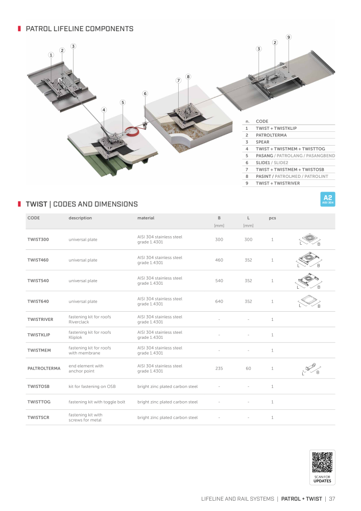 Rothoblaas - Fall Protection NR.: 20242 - Strona 37