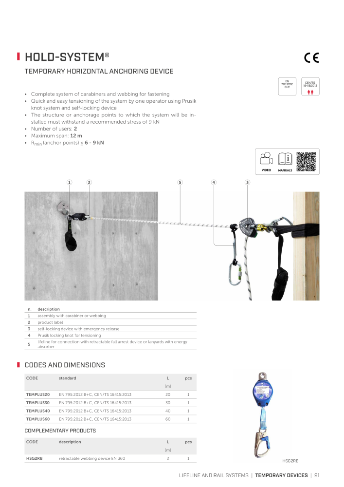 Rothoblaas - Fall Protection NO.: 20242 - Page 91