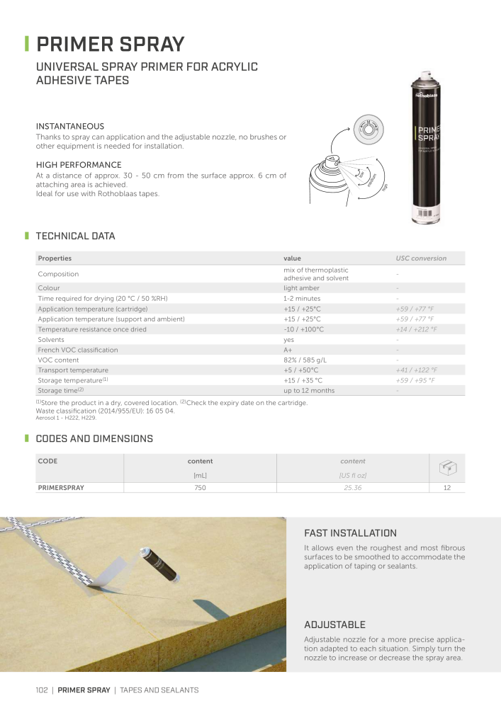 Rothoblaas - Tapes, Sealants and Membranes n.: 20245 - Pagina 102