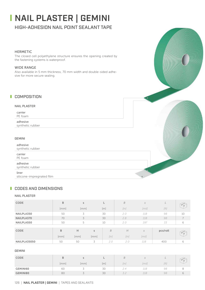 Rothoblaas - Tapes, Sealants and Membranes Nº: 20245 - Página 126