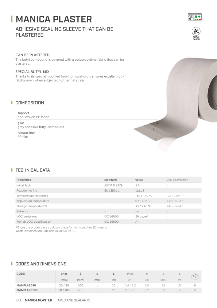 Rothoblaas - Tapes, Sealants and Membranes n.: 20245 - Pagina 138