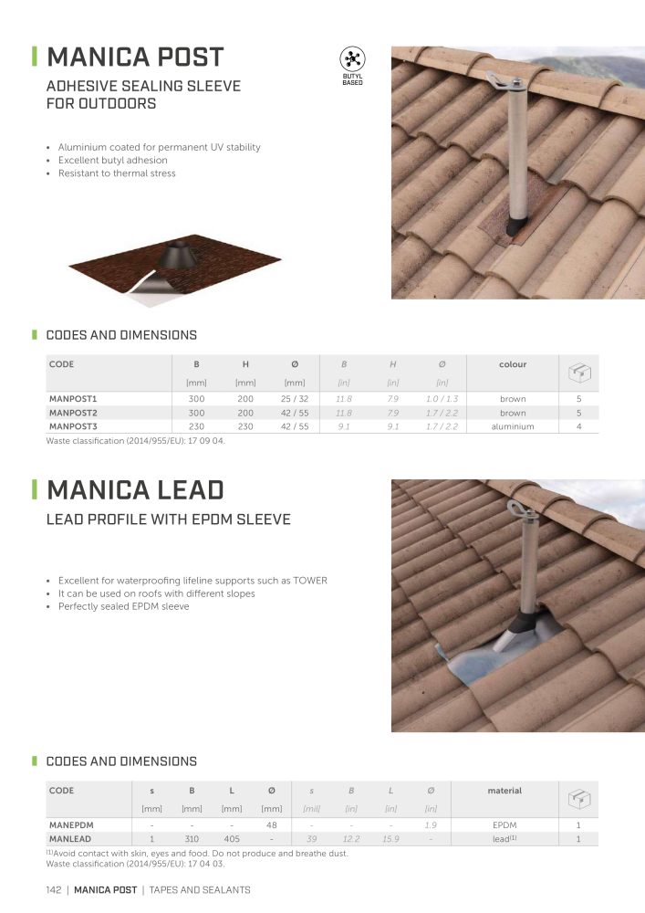 Rothoblaas - Tapes, Sealants and Membranes NR.: 20245 - Pagina 142