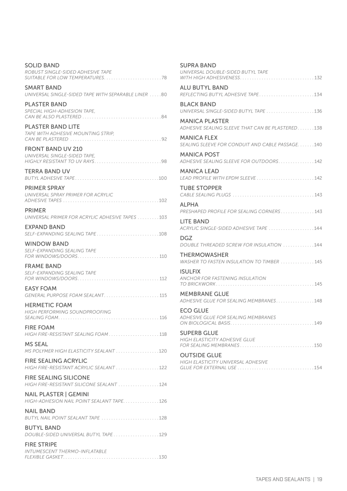 Rothoblaas - Tapes, Sealants and Membranes NO.: 20245 - Page 19