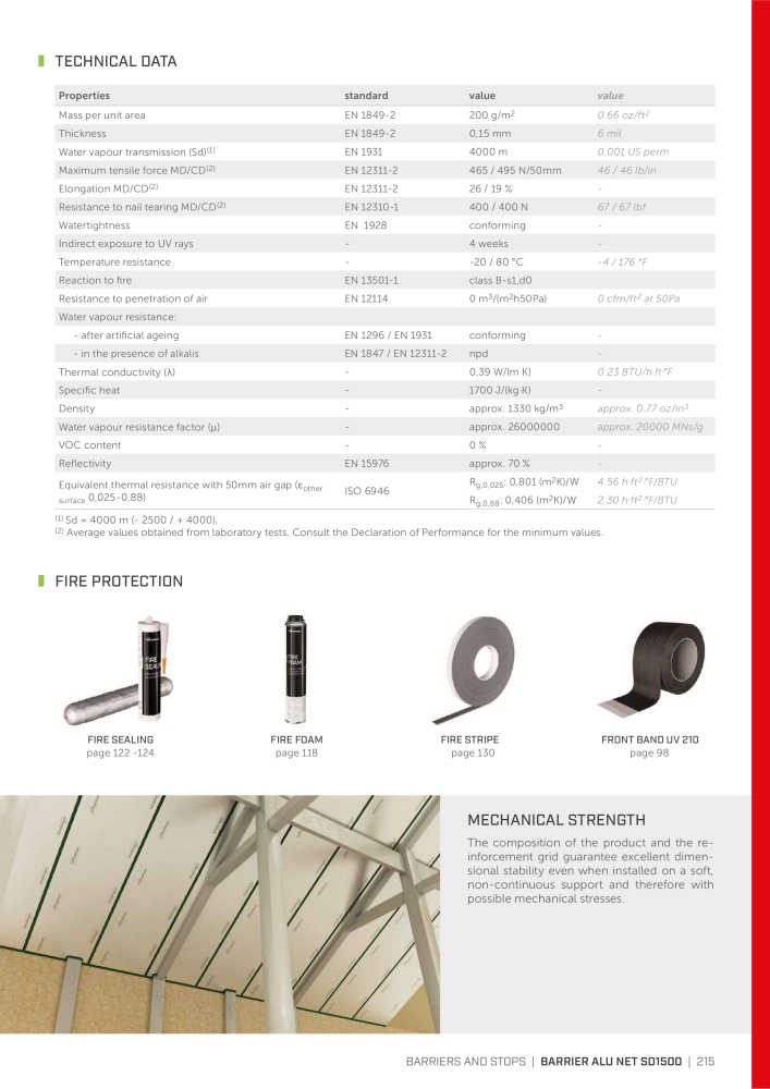 Rothoblaas - Tapes, Sealants and Membranes NR.: 20245 - Pagina 215