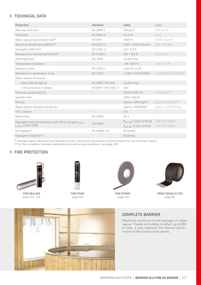 Rothoblaas - Tapes, Sealants and Membranes n.: 20245 - Pagina 217