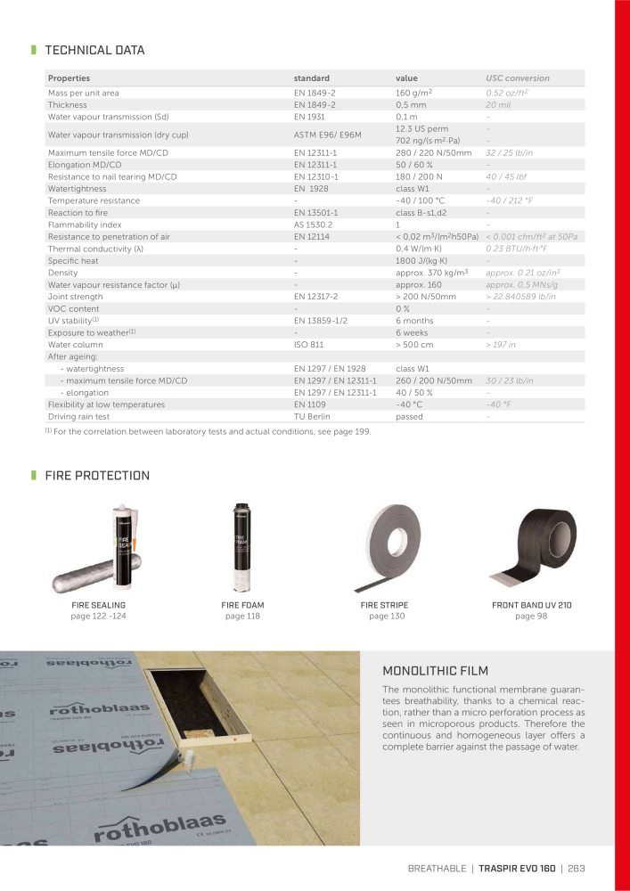 Rothoblaas - Tapes, Sealants and Membranes n.: 20245 - Pagina 263