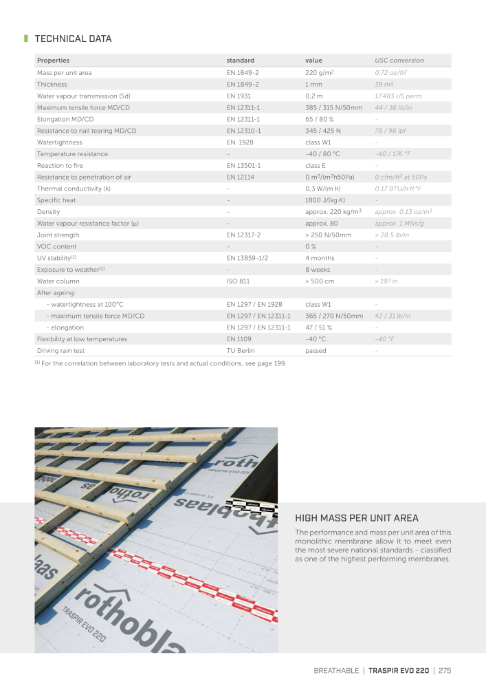 Rothoblaas - Tapes, Sealants and Membranes NR.: 20245 - Pagina 275