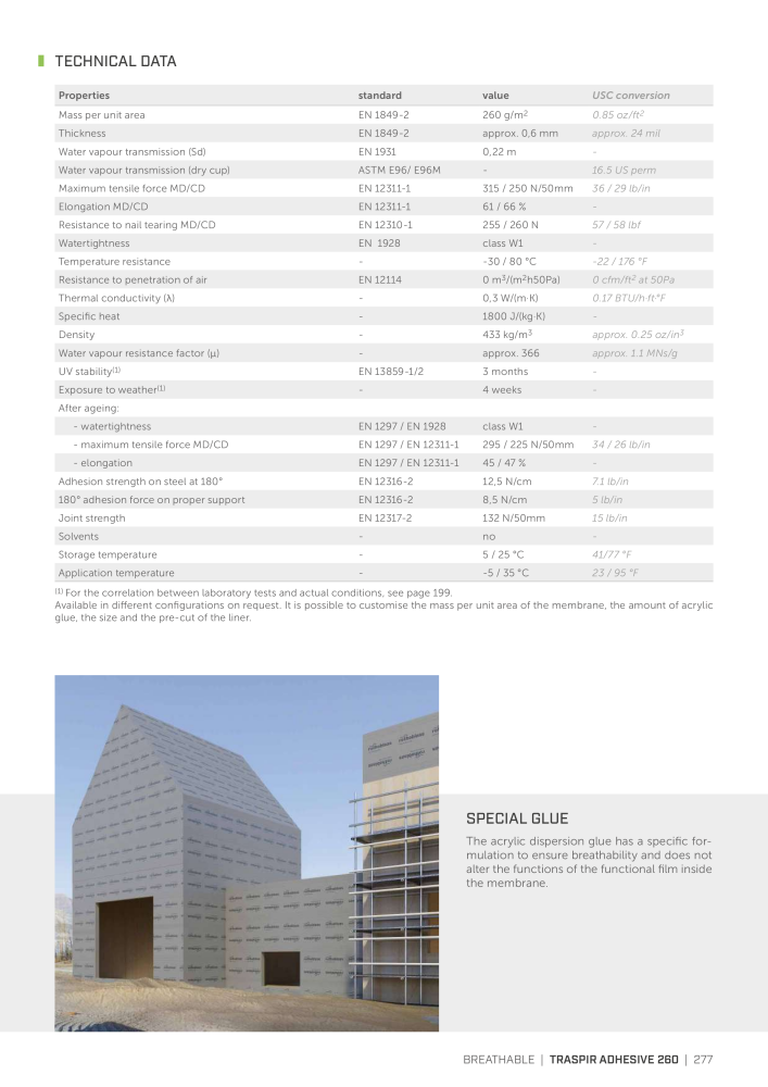 Rothoblaas - Tapes, Sealants and Membranes NR.: 20245 - Seite 277