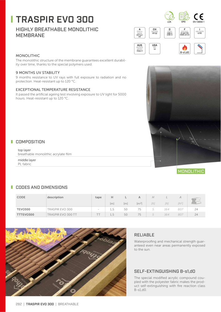 Rothoblaas - Tapes, Sealants and Membranes Nb. : 20245 - Page 282