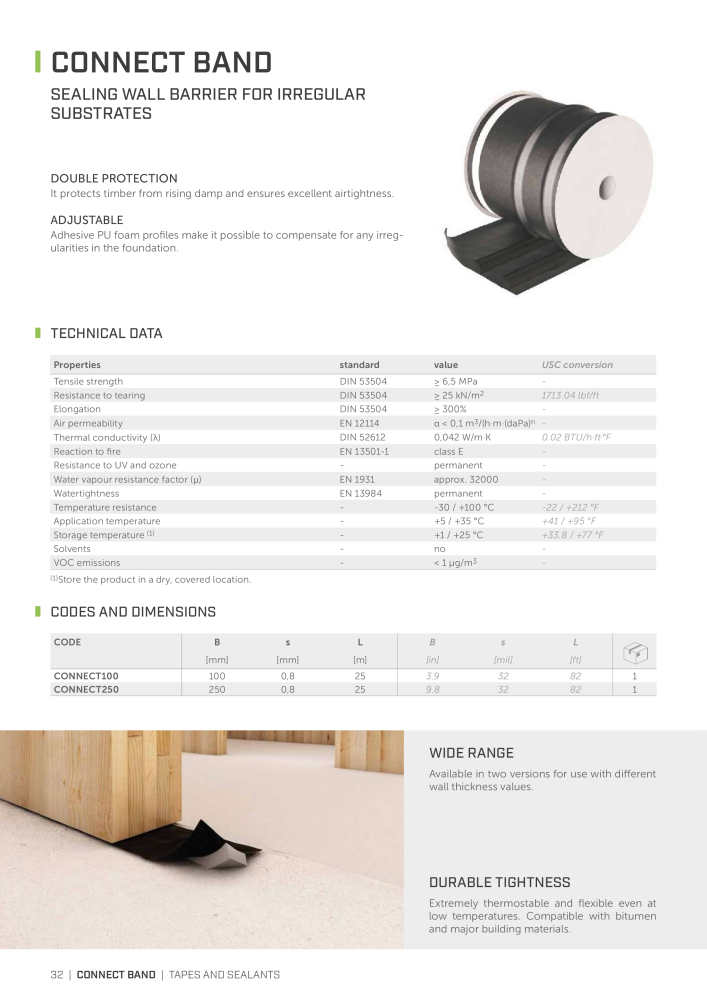 Rothoblaas - Tapes, Sealants and Membranes NO.: 20245 - Page 32