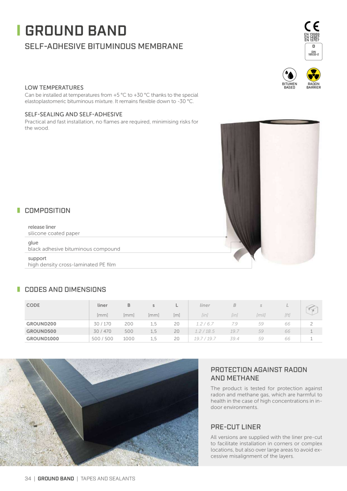 Rothoblaas - Tapes, Sealants and Membranes n.: 20245 - Pagina 34