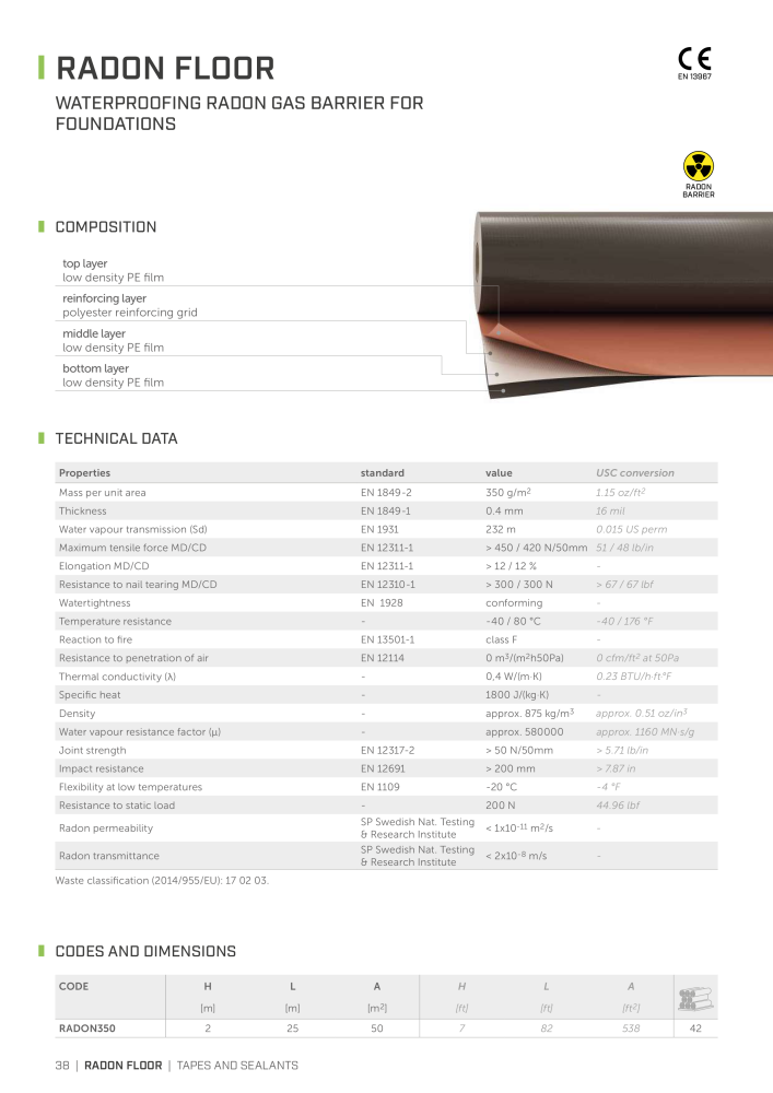 Rothoblaas - Tapes, Sealants and Membranes NR.: 20245 - Seite 38