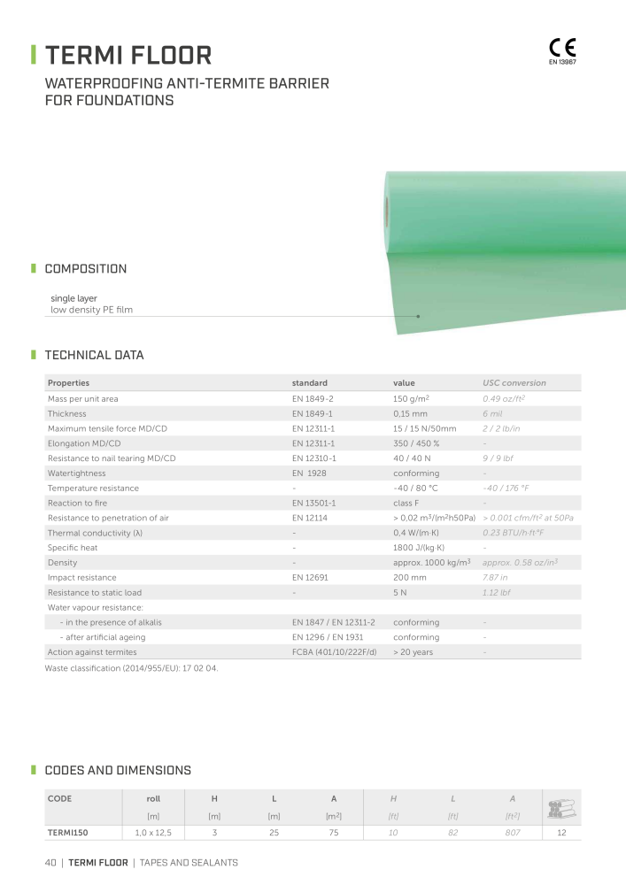 Rothoblaas - Tapes, Sealants and Membranes NO.: 20245 - Page 40