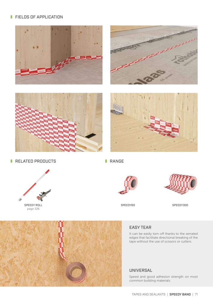 Rothoblaas - Tapes, Sealants and Membranes Nº: 20245 - Página 71