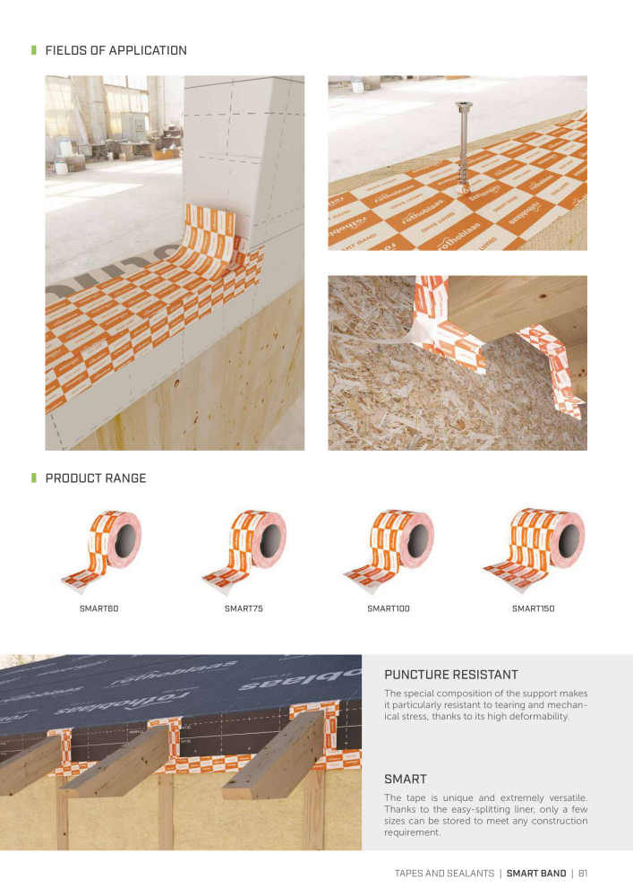 Rothoblaas - Tapes, Sealants and Membranes NR.: 20245 - Strona 81