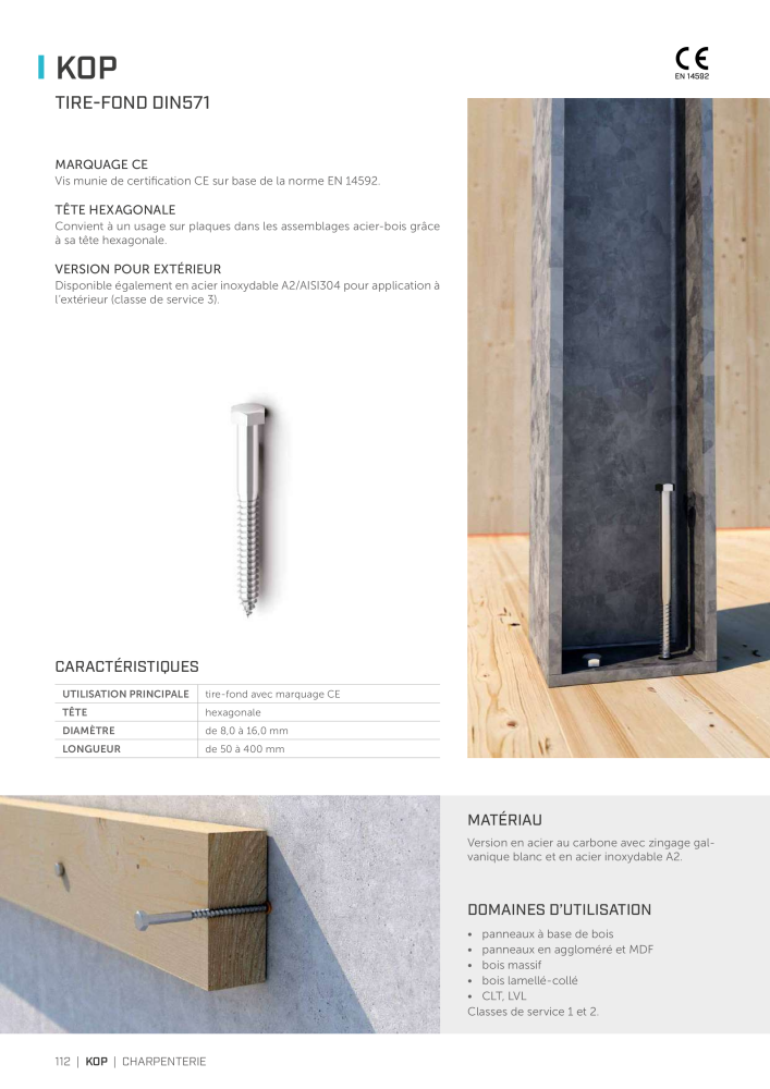 Rothoblaas - Vis à bois et connecteurs Nb. : 20247 - Page 112