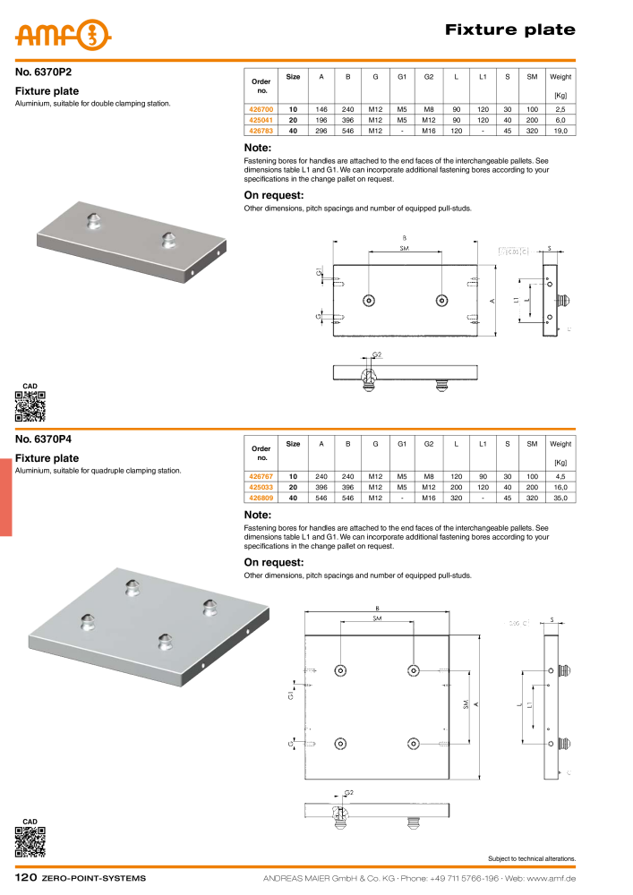 AMF Catalogue ZERO-POINT SYSTEMS Č. 2025 - Strana 120